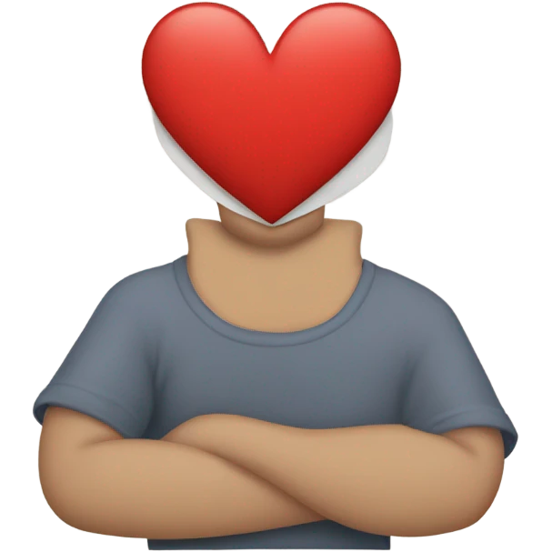 sobre de carta con un corazon al medio emoji