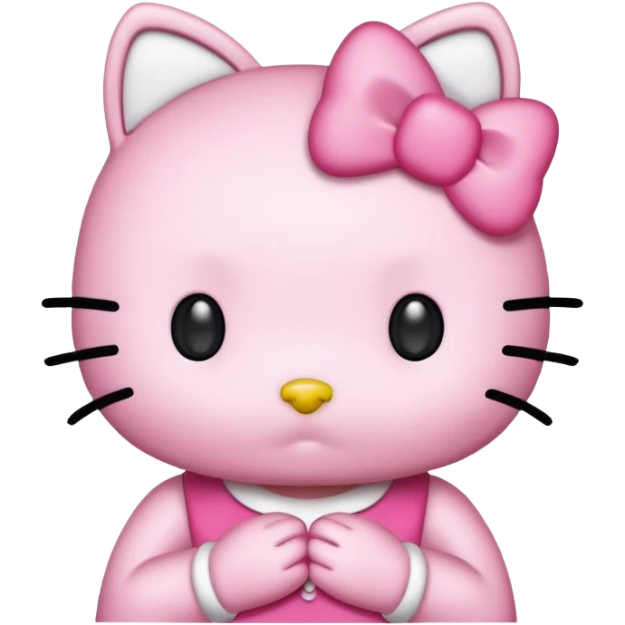 No fur Hello kitty emoji