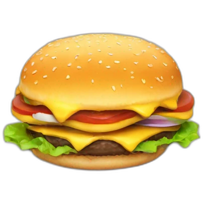 eating burger emoji