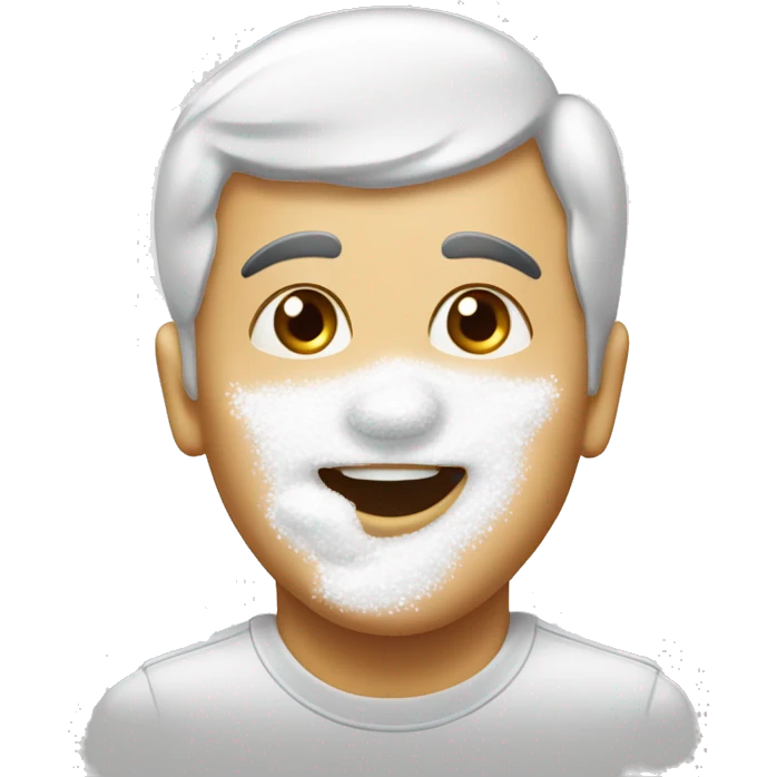 white nose snif powdered sugar emoji