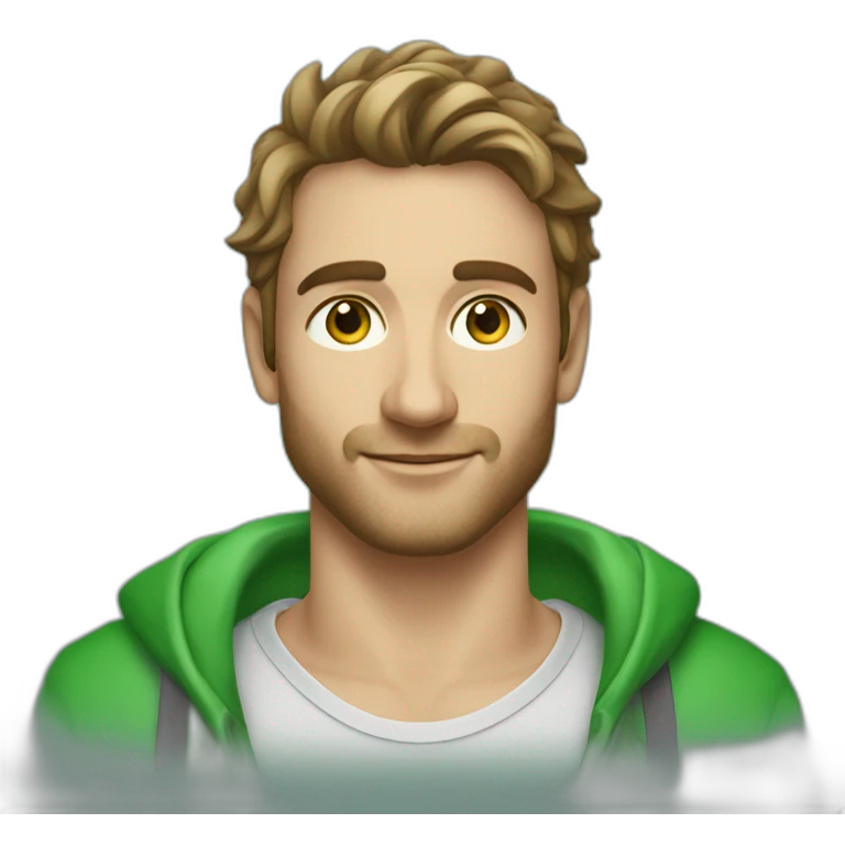 arnaud venencie qui a un pull vert emoji