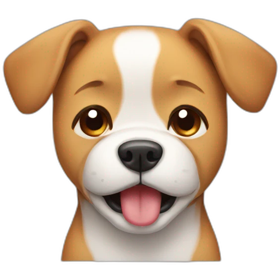 Cute dog crying emoji
