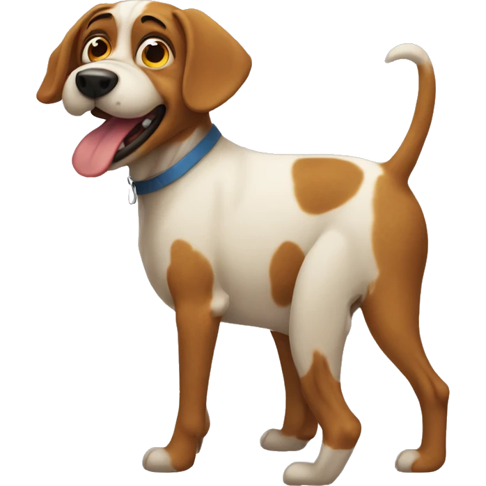 stupid dog emoji