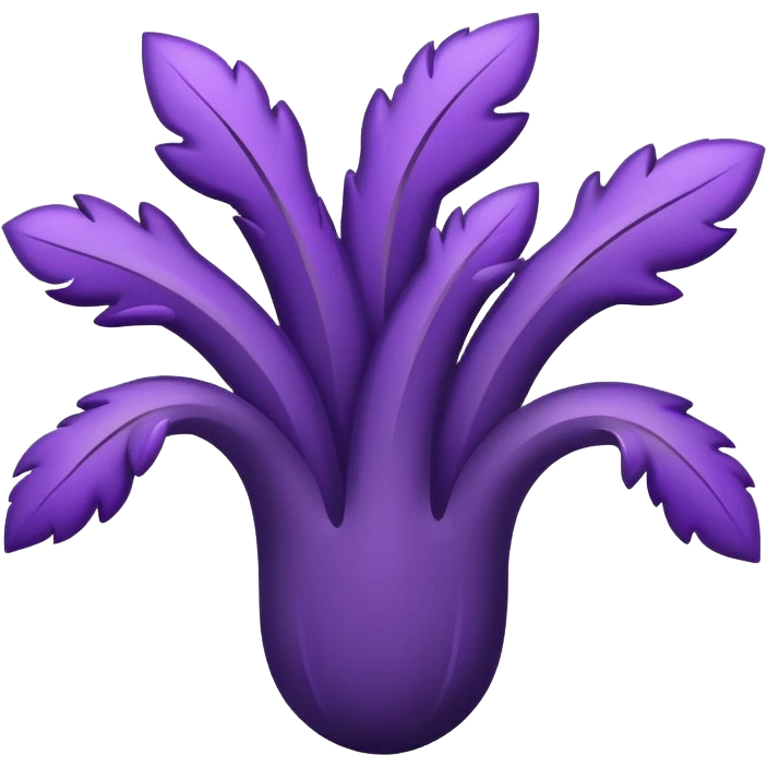 UBE root, simplified and bold, clean lines, looks like a brand logo emoji