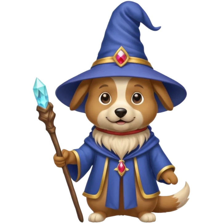 Dog wizard emoji