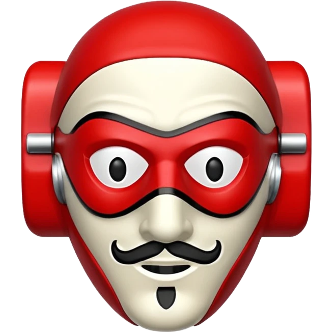 Money Heist mask emoji like real  emoji