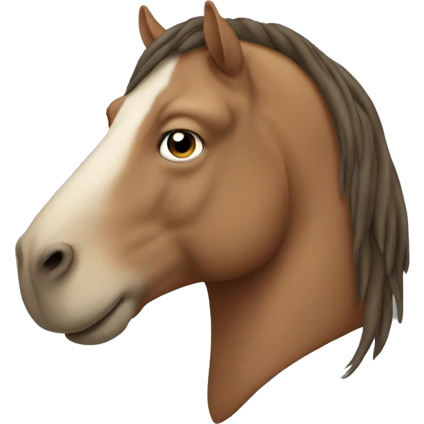 a horse with a face of walrus  emoji