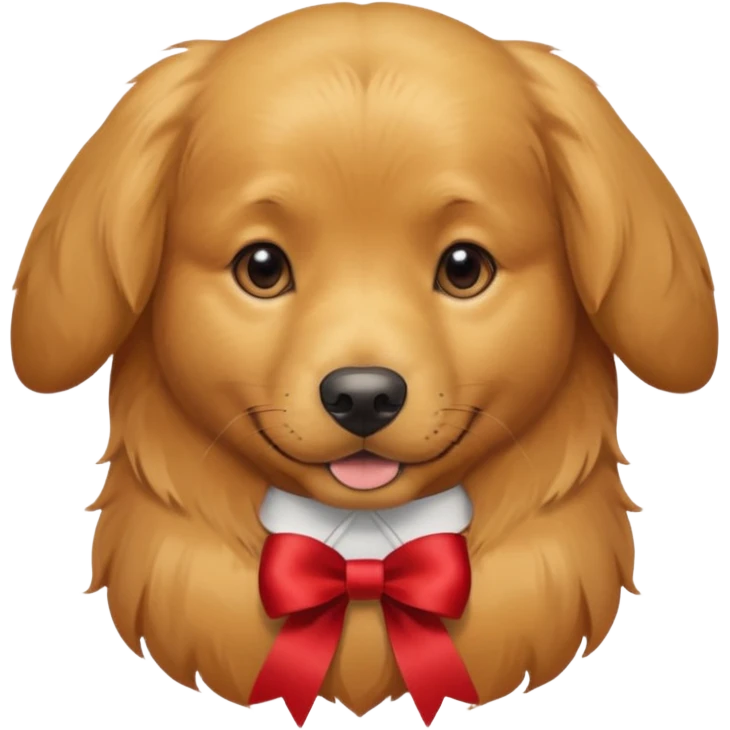 dog with head ribbon and white shirt emoji