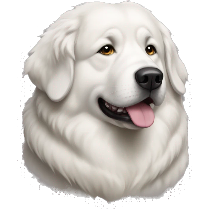 Older fat great pyrenees emoji