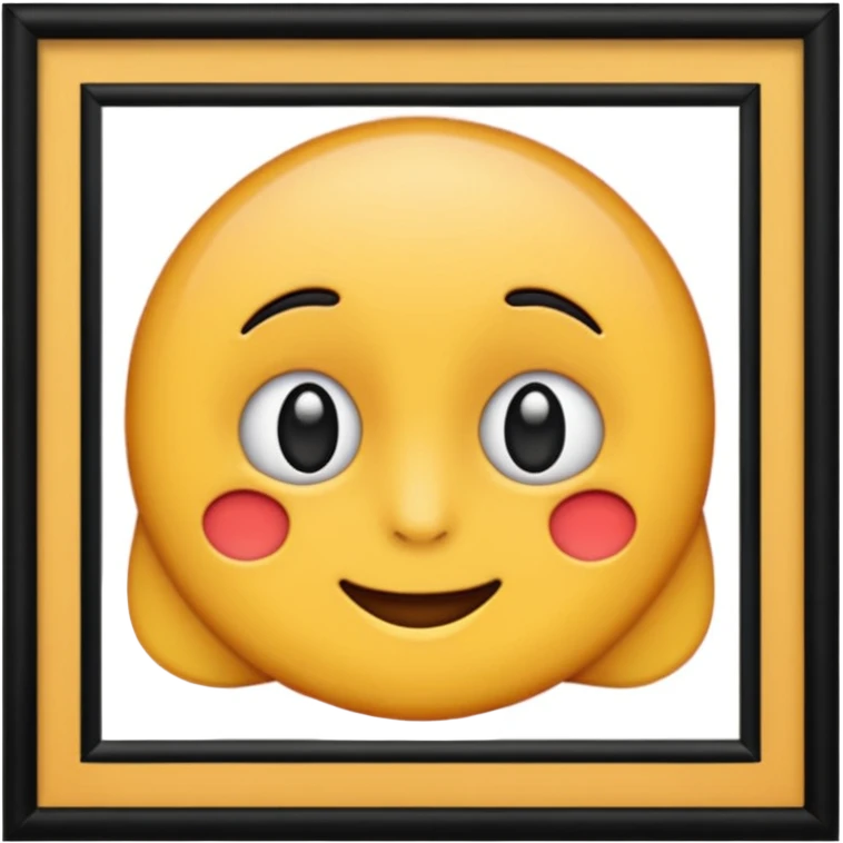 Black photo frame emoji
