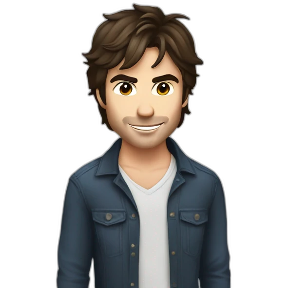 Ian Somerhalder qui boit du sang emoji