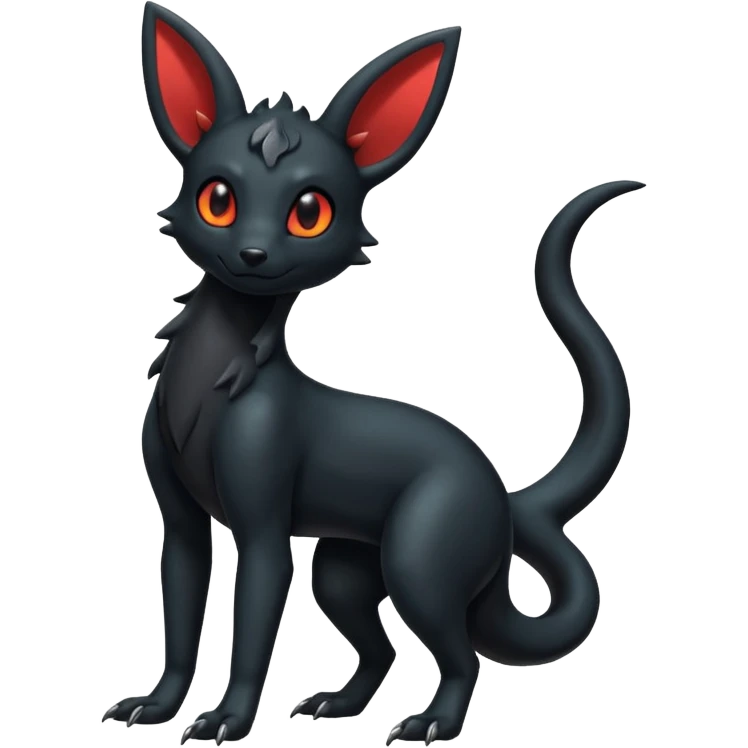  Shiny Gloomy Dark Spooky Umbreon-Salandit (full body) emoji