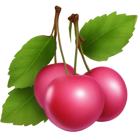 pink cherrys  emoji