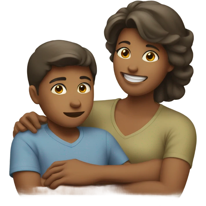 Mother loving son emoji