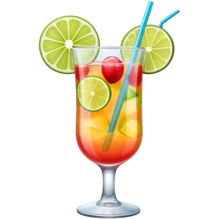 a glass of summer cocktail emoji
