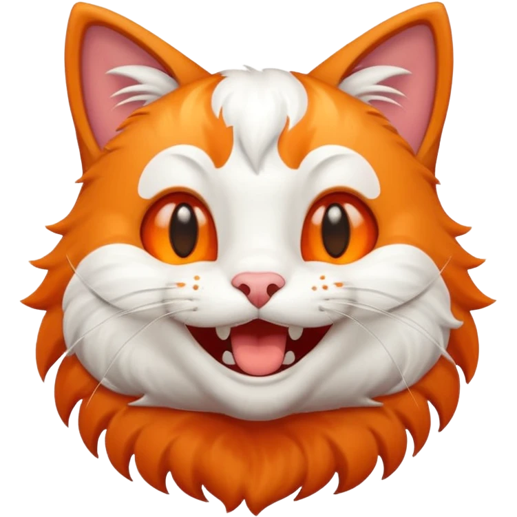 Laughing kitty heart emoji