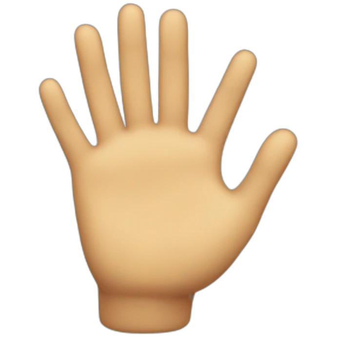 mitad de manos de corazon emoji