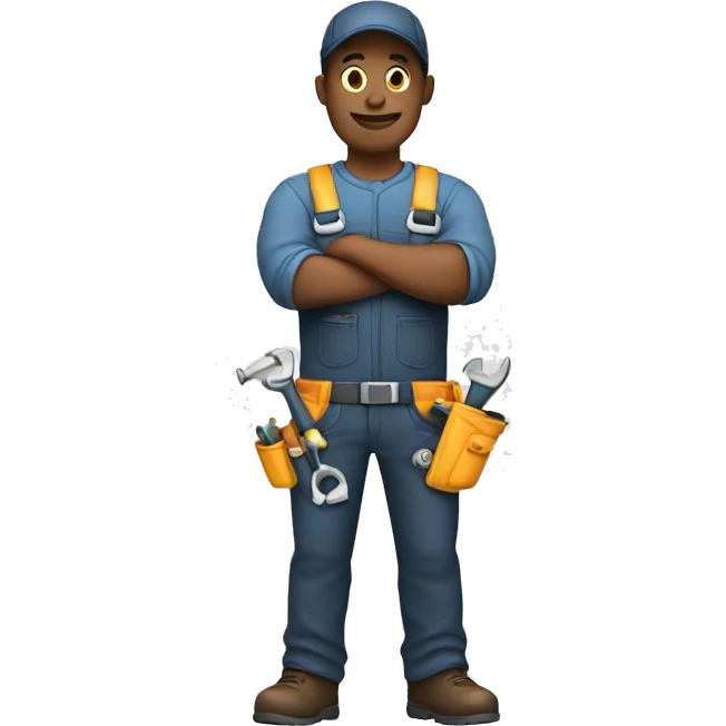 Mechanic Crossing Arms with tools emoji