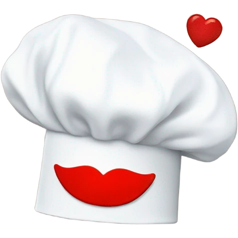 chef hat with kiss lips  emoji