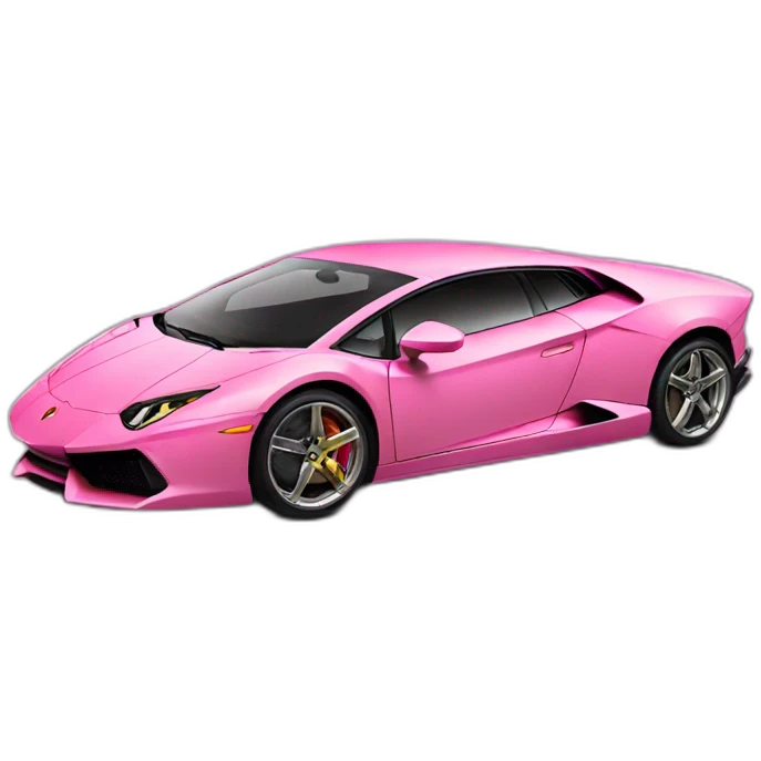 pink lamborghini emoji