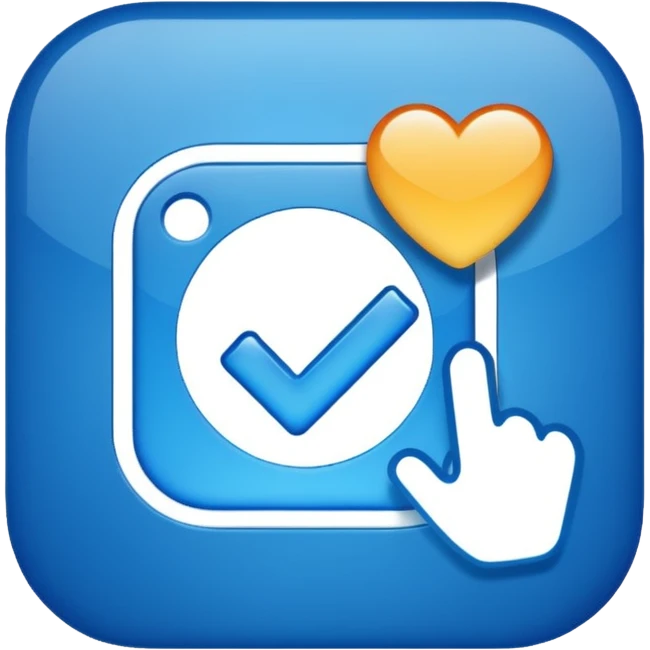 Instagram Blue Tik emoji