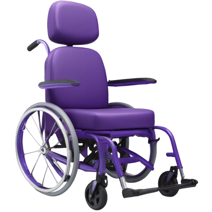 Purple wheelchair emoji