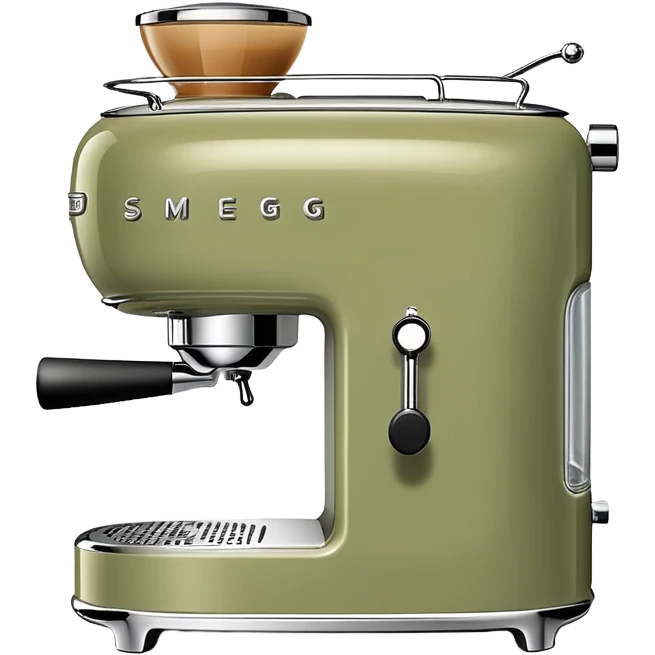 pale olive smeg coffee machine emoji
