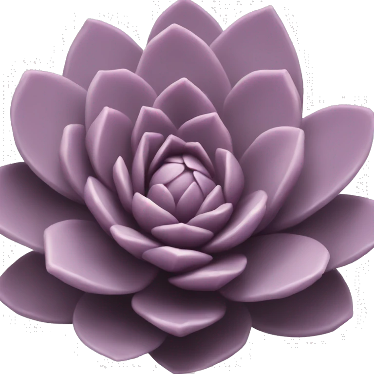 Mauve succulent emoji
