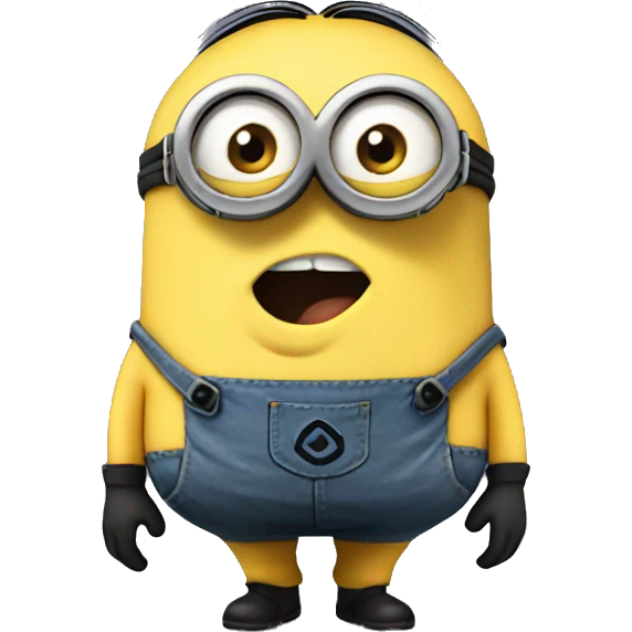 Minion with big bum emoji