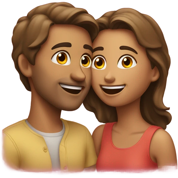 Happy kiss emoji