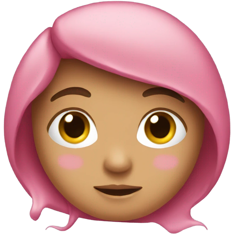 Pink lovey emoji