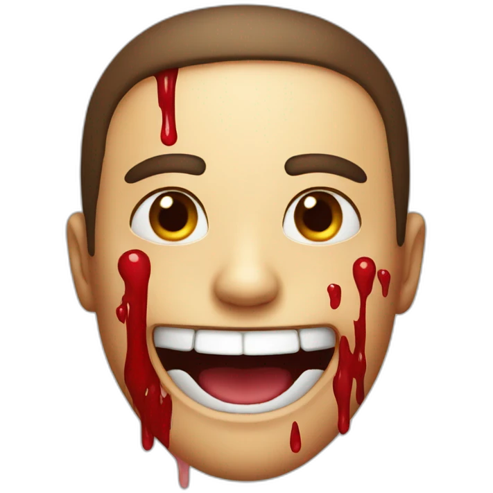 Smile blood emoji