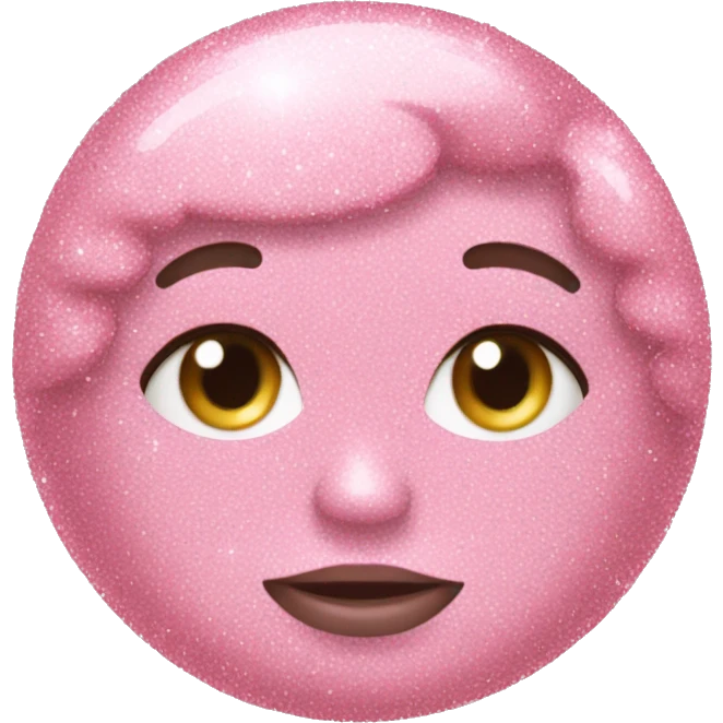 soft pink glitter emoji