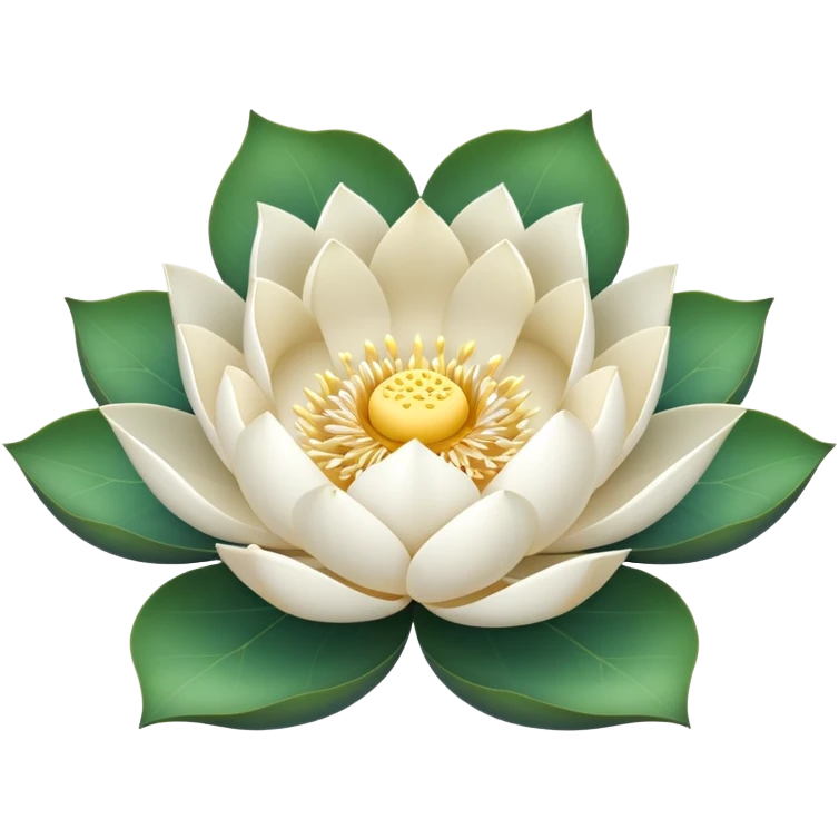 White Lotus blossom icon emoji