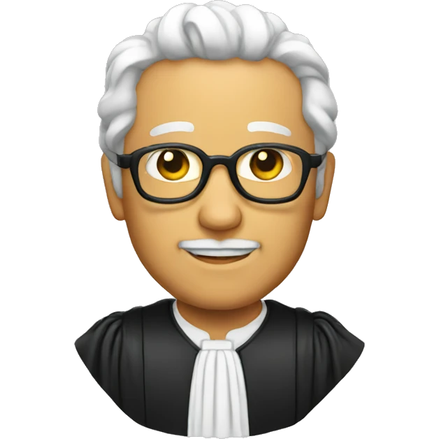 an icon of a  judge emoji