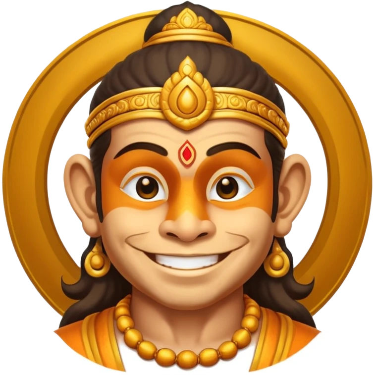 Hanuman ji god giving blessings  emoji