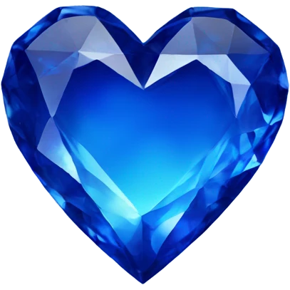 Sapphire heart  emoji