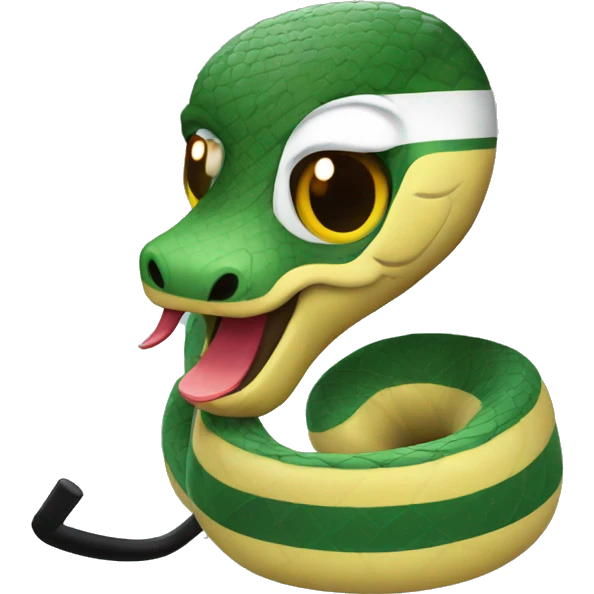 Hockey playing snake  emoji