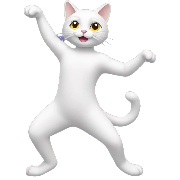 Un chat qui danse emoji