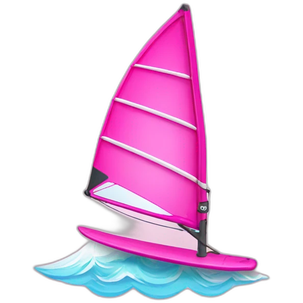 pink windsurf emoji