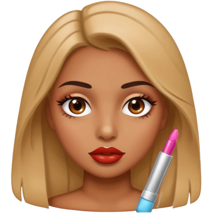 a baddie with lp gloss emoji