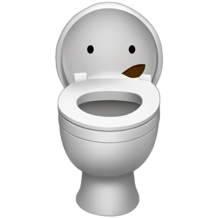 (disembodied head inside toilet bowl) (skibidi toilet) (skibidi 1 meme) emoji