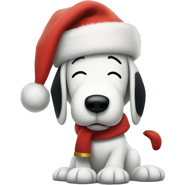 snoopy christmas  emoji