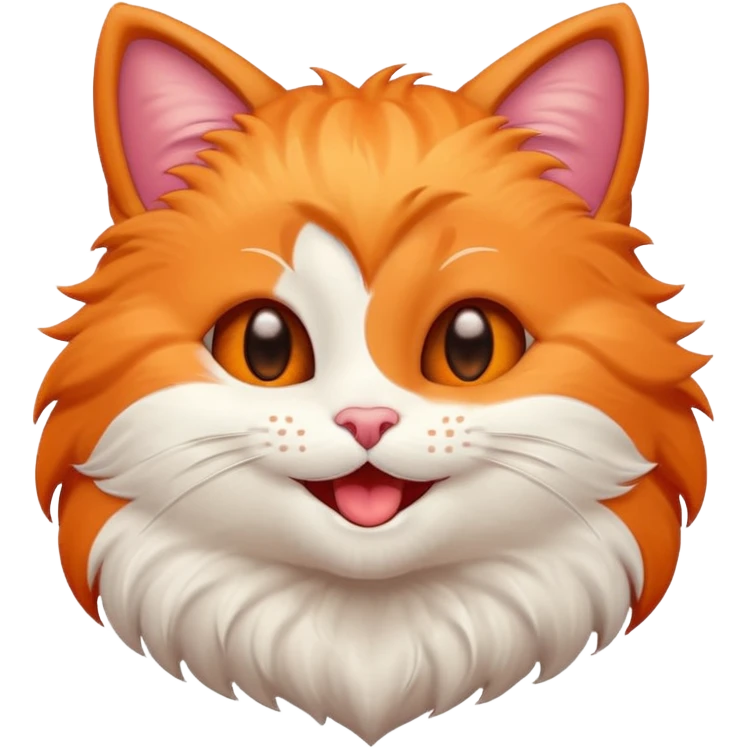 Laughing kitty heart emoji