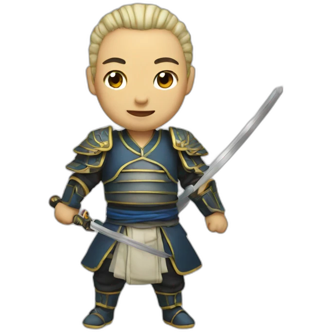Chinese with saber emoji