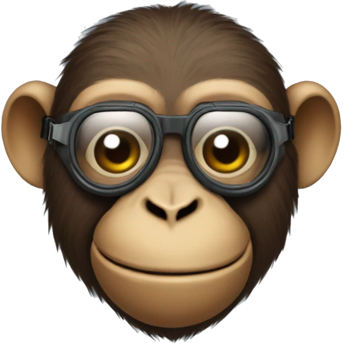 Monkey with goggles emoji