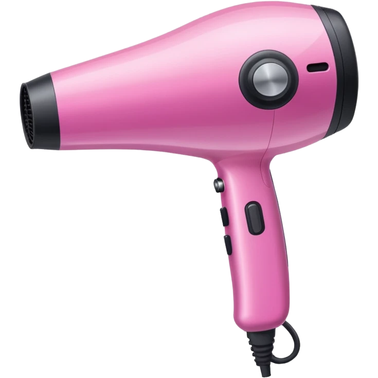 Pink ombre hair dryer with glitter  emoji