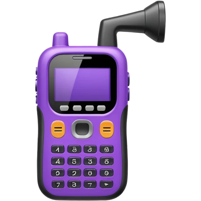 purple walkie talkie emoji emoji