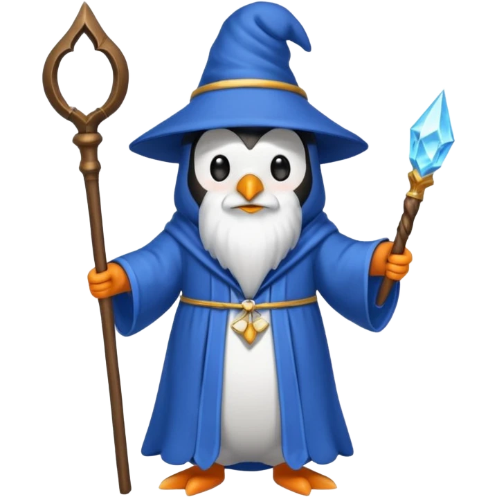 Penguin Wizard emoji