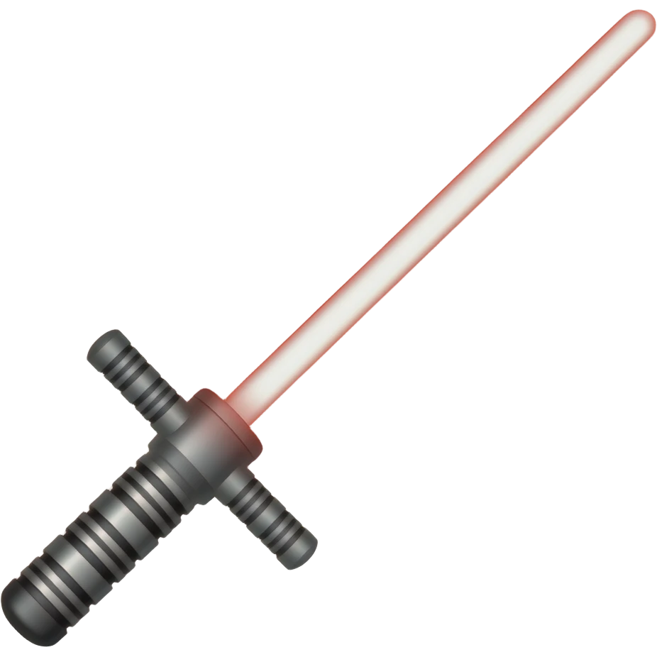 red light blade from star wars emoji